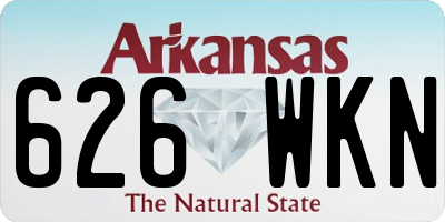 AR license plate 626WKN