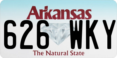 AR license plate 626WKY
