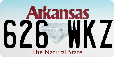 AR license plate 626WKZ
