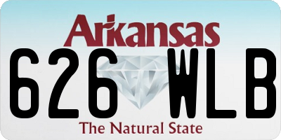 AR license plate 626WLB