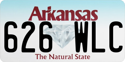 AR license plate 626WLC