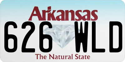 AR license plate 626WLD