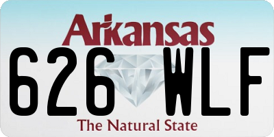 AR license plate 626WLF