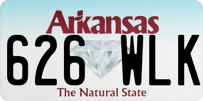 AR license plate 626WLK