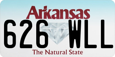 AR license plate 626WLL