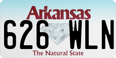 AR license plate 626WLN