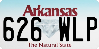 AR license plate 626WLP