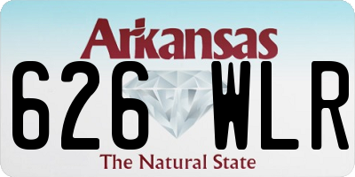 AR license plate 626WLR