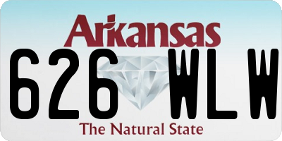AR license plate 626WLW