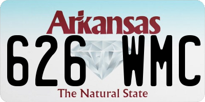 AR license plate 626WMC