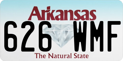 AR license plate 626WMF