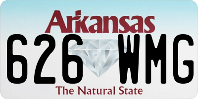 AR license plate 626WMG