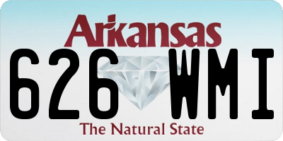 AR license plate 626WMI