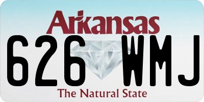 AR license plate 626WMJ