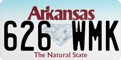 AR license plate 626WMK