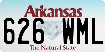 AR license plate 626WML