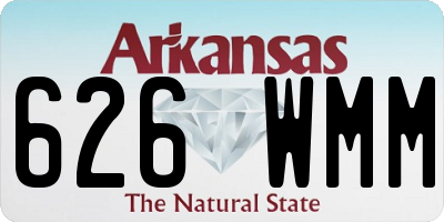 AR license plate 626WMM