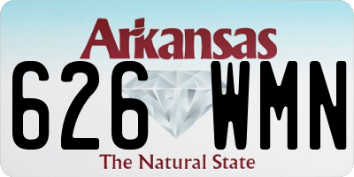 AR license plate 626WMN