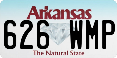 AR license plate 626WMP