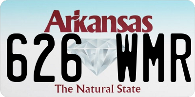 AR license plate 626WMR