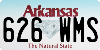 AR license plate 626WMS