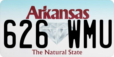 AR license plate 626WMU