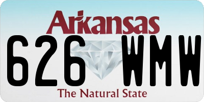 AR license plate 626WMW