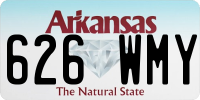 AR license plate 626WMY