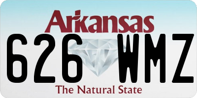 AR license plate 626WMZ