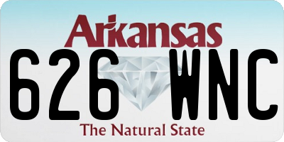 AR license plate 626WNC