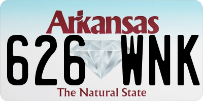 AR license plate 626WNK