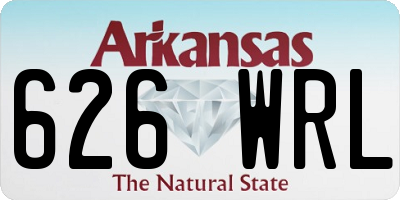 AR license plate 626WRL
