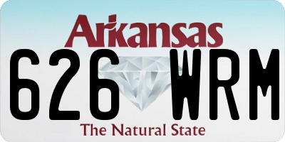 AR license plate 626WRM