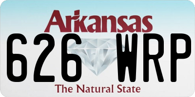 AR license plate 626WRP