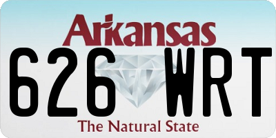 AR license plate 626WRT