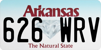 AR license plate 626WRV