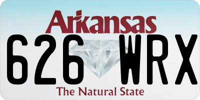 AR license plate 626WRX
