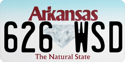 AR license plate 626WSD