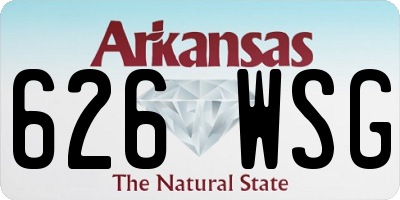 AR license plate 626WSG