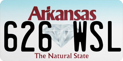 AR license plate 626WSL