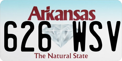 AR license plate 626WSV