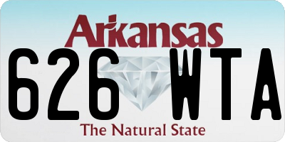 AR license plate 626WTA