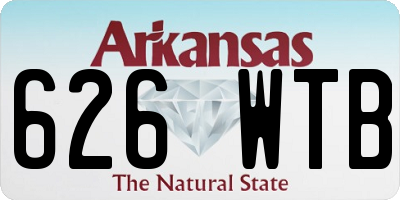 AR license plate 626WTB