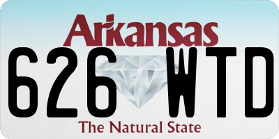 AR license plate 626WTD