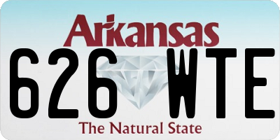 AR license plate 626WTE