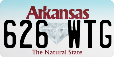 AR license plate 626WTG