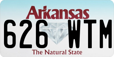 AR license plate 626WTM