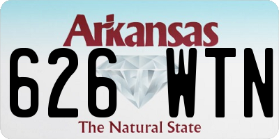 AR license plate 626WTN