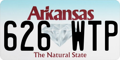 AR license plate 626WTP