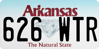 AR license plate 626WTR